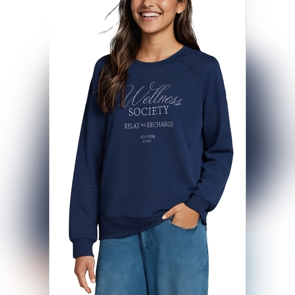 Wildfox “Wellness Society” Keely Raglan Sweatshirt – Size M – NWT - Picture 4 of 7